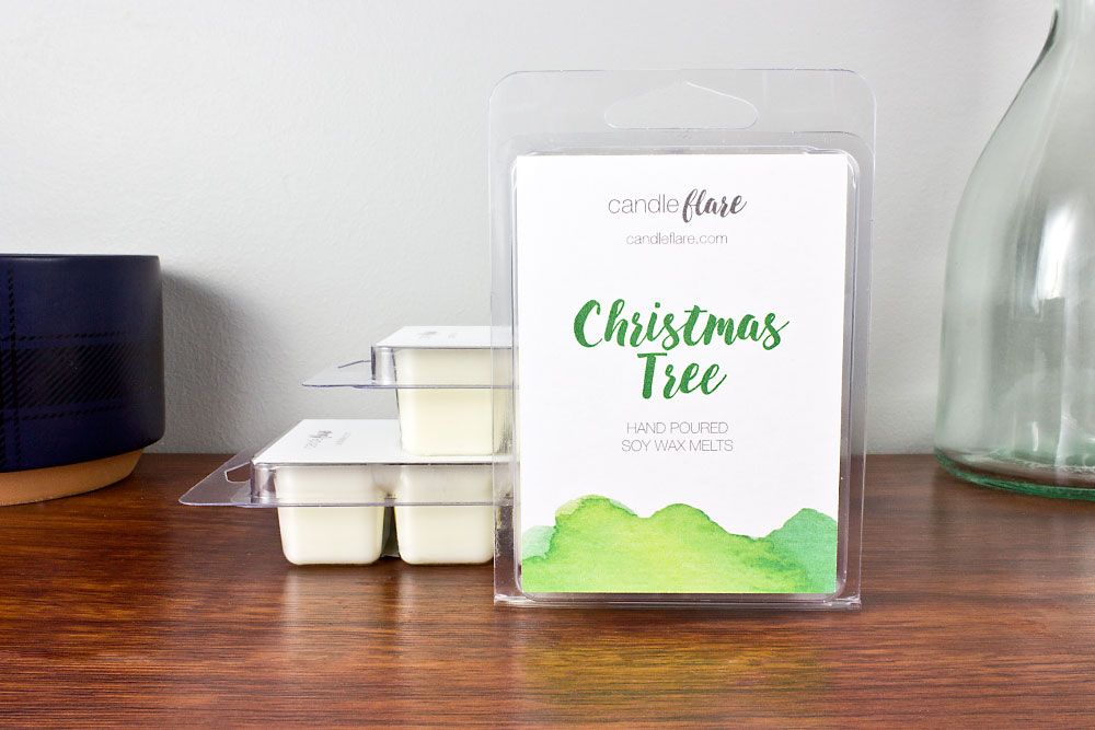 christmas tree money wax melt Christmas Tree Handmade Soy Wax Melts – Candleflare, LLC
