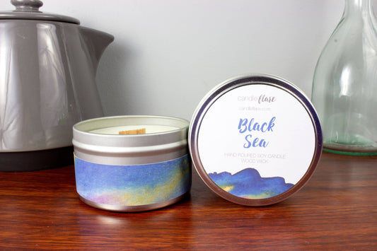 Black Sea Soy Handmade Candle in 8oz Tin