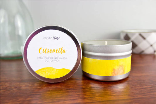 Citronella Handmade Soy Candle in 4oz Tin