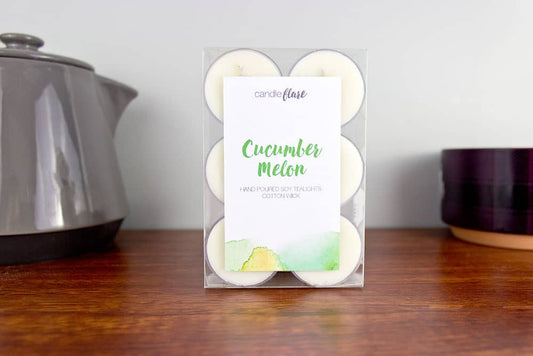 Cucumber Melon Handmade Soy Tealights