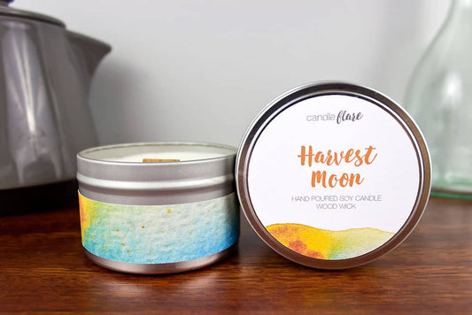 Harvest Moon Handmade Soy Candle in 8oz Tin