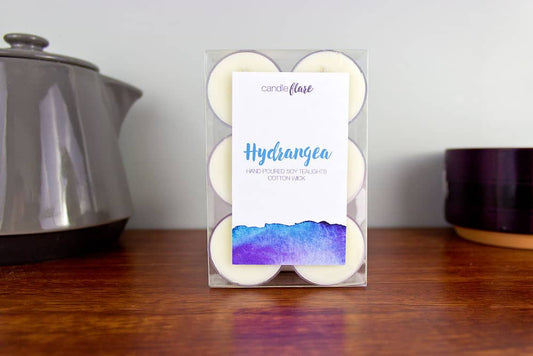 Hydrangea Handmade Soy Tealights
