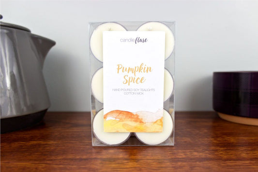 Pumpkin Spice Handmade Soy Tealights