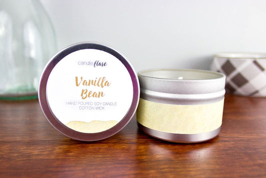 Vanilla Bean Handmade Soy Candle in 4oz Tin
