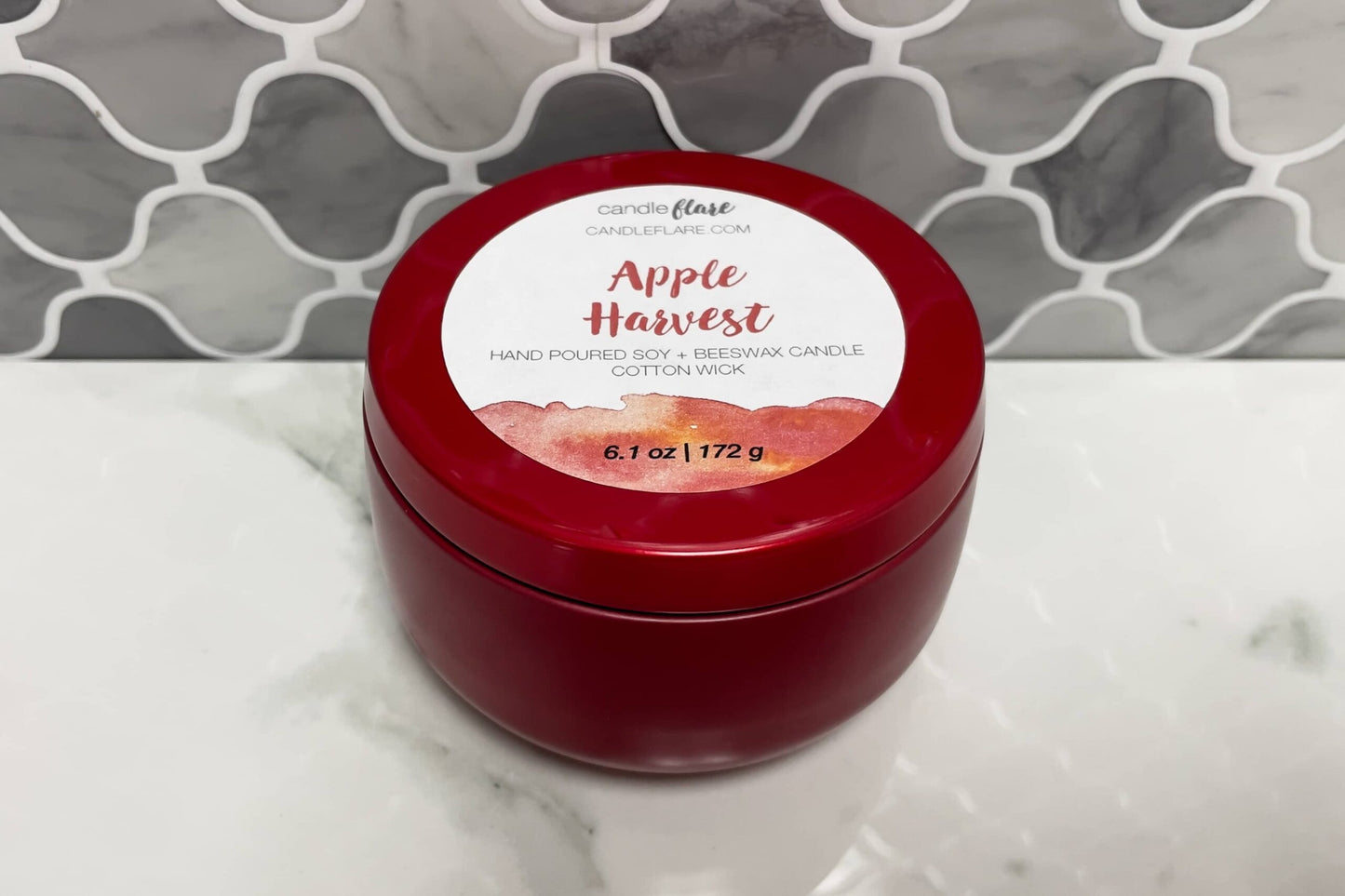 Apple Harvest Handmade Soy Candle in 8oz Limited Edition Tin